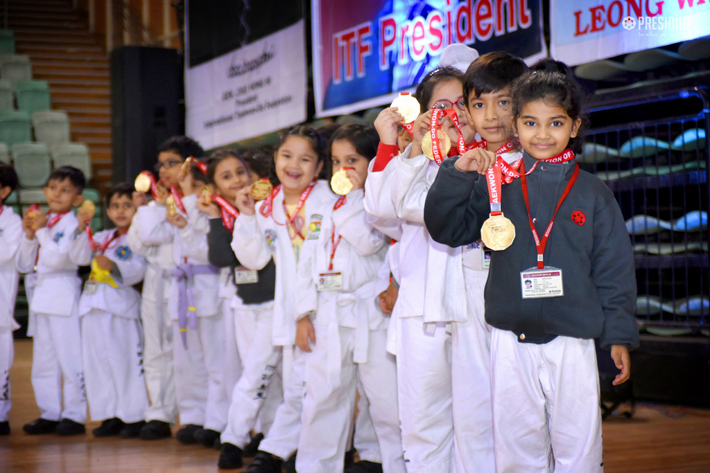 Presidium Indirapuram, LITTLE CHAMPIONS WIN A GOLD MEDAL IN ITF TAEKWONDO CHAMPIONSHIP