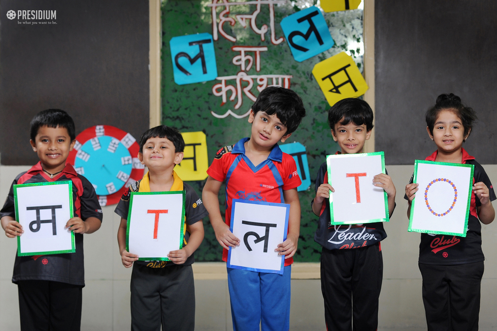 Presidium Indirapuram, LEARNING THE OFFICIAL LANGUAGE-HINDI THROUGH FUN ACTIVITIES