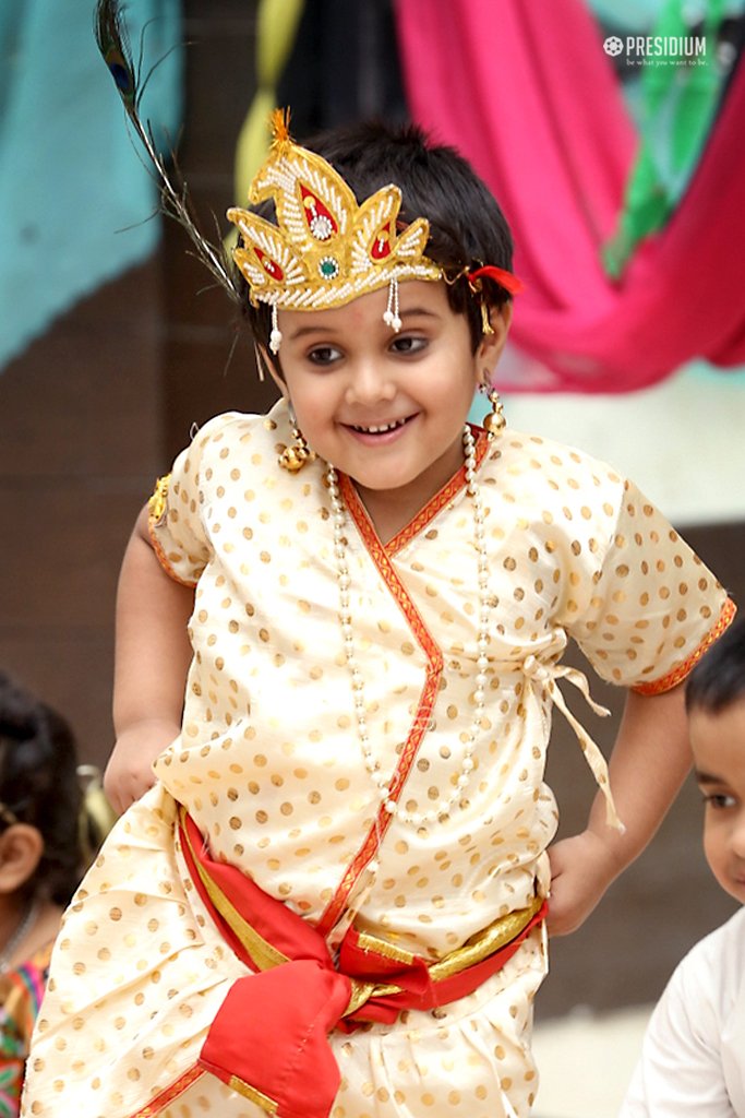 Presidium Indirapuram, HEAVENLY JANMASHTAMI CELEBRATIONS BY THE EXCITED PRE-PRIMARY WING