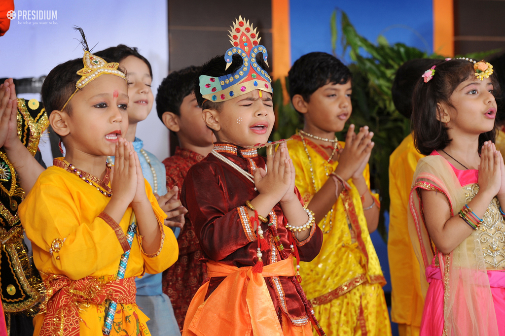 Presidium Gurgaon-57, STUDENTS REVEL IN GRAND CELEBRATIONS ON JANMASHTAMI