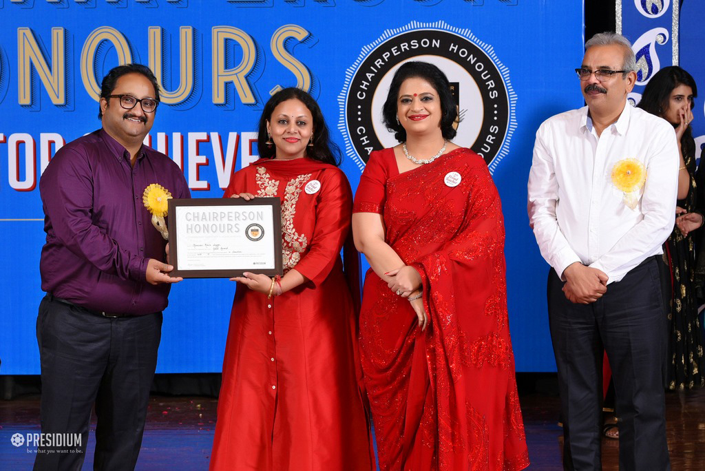 Presidium Punjabi Bagh, MRS. SUDHA GUPTA  HONOURS TEACHERS  AT CHAIRPERSON HONOURS