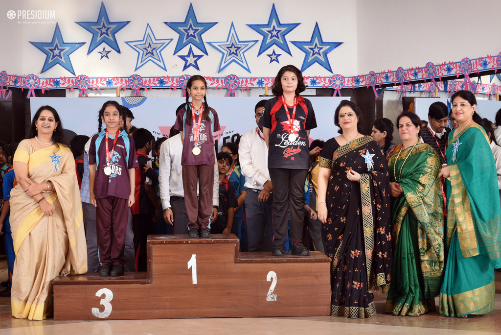 Presidium Indirapuram, SPORTS PRIZE DISTRIBUTION BRINGS OUR SPORTS STARS IN LIMELIGHT