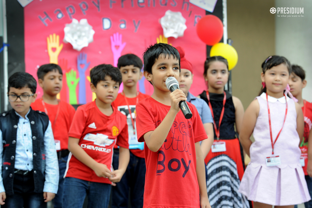 Presidium Gurgaon-57, FRIENDSHIP DAY:STUDENTS EXPRESS THE IMPORTANCE OF HAVING FRIENDS!