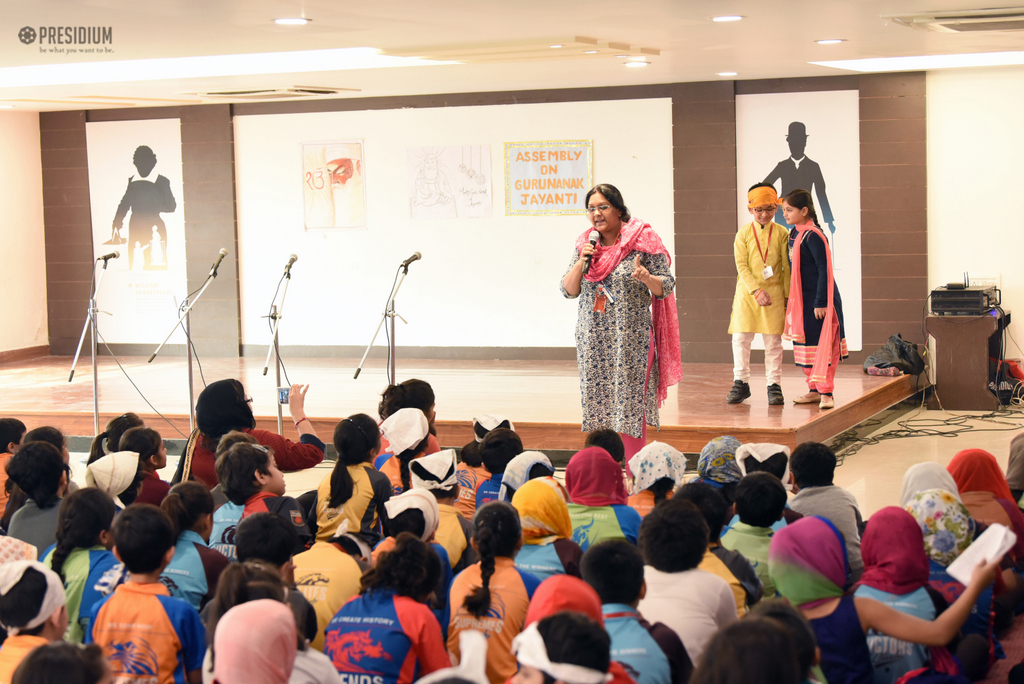 Presidium Gurgaon-57, PRESIDIANS CREATE A PIOUS ATMOSPHERE IN SCHOOL ON GURPURAB