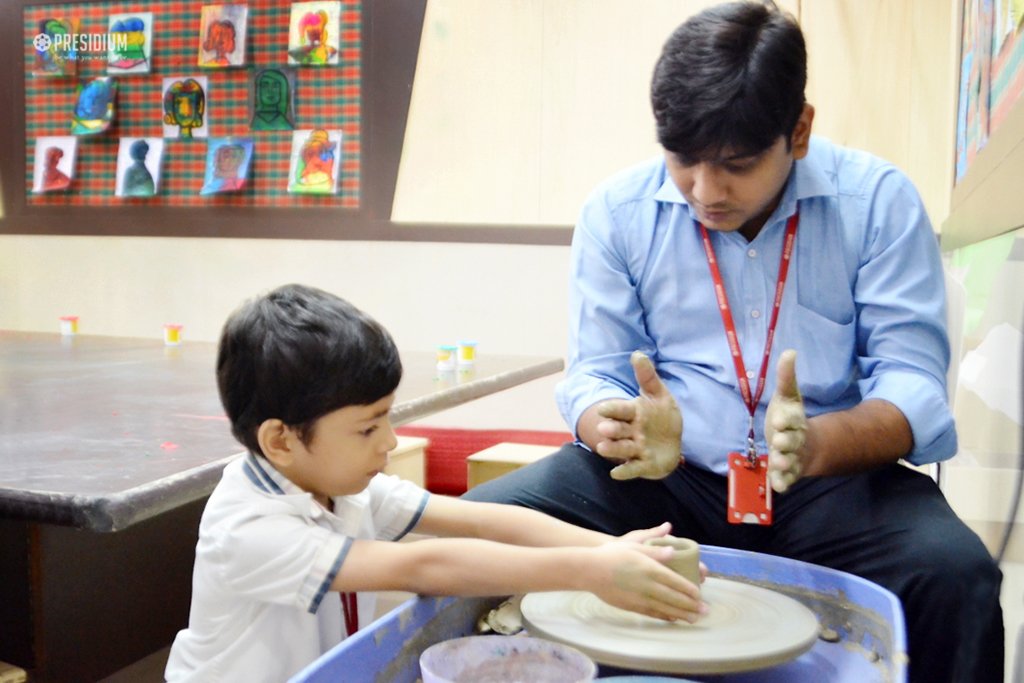 Presidium Gurgaon-57, PLAY WITH CLAY: LITTLE PRESIDIANS RELISH A POTTERY ADVENTURE