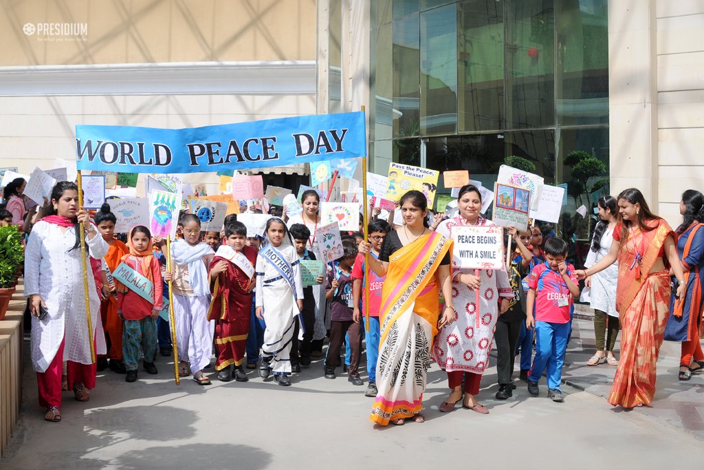 Presidium Indirapuram, PRESIDIANS PLEDGE TO UPLIFT THEIR WORLD THROUGH LOVE & PEACE