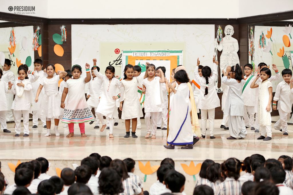 Presidium Indirapuram, PRESIDIANS SALUTE THE FATHER OF THE NATION ON GANDHI JAYANTI