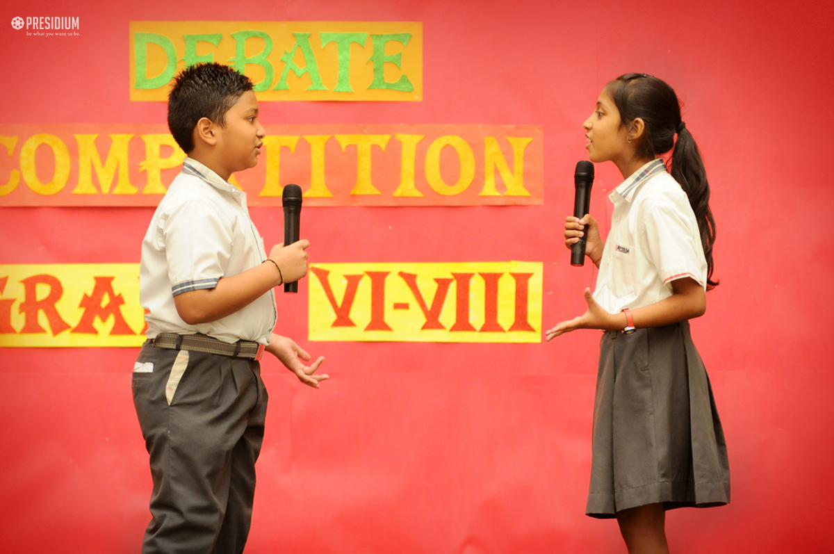 Presidium Rajnagar, INTER-CLASS DEBATE: PRESIDIANS ENHANCE PRESENTATIONAL SKILLS