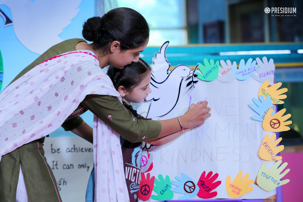 Presidium Punjabi Bagh, INTERNATIONAL DAY OF PEACE:PRESIDIANS SPREAD LOVE & PEACE!