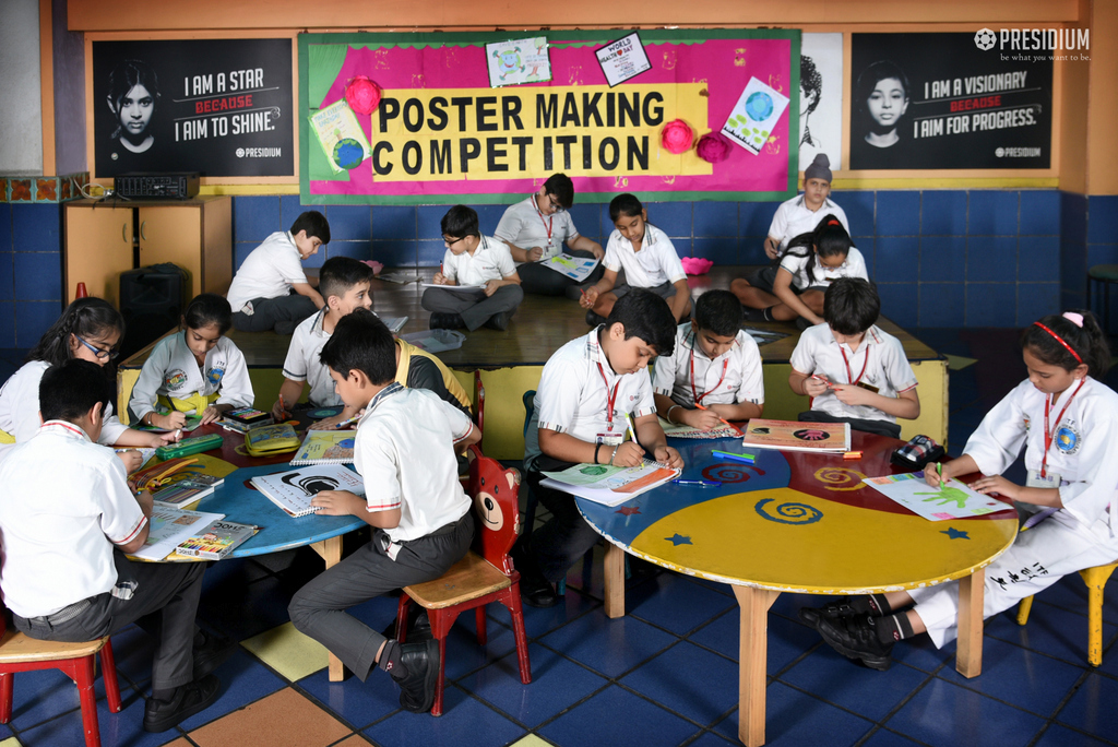 Presidium Punjabi Bagh, ARTSY PRESIDIANS SHINE IN POSTER MAKING COMPETITION