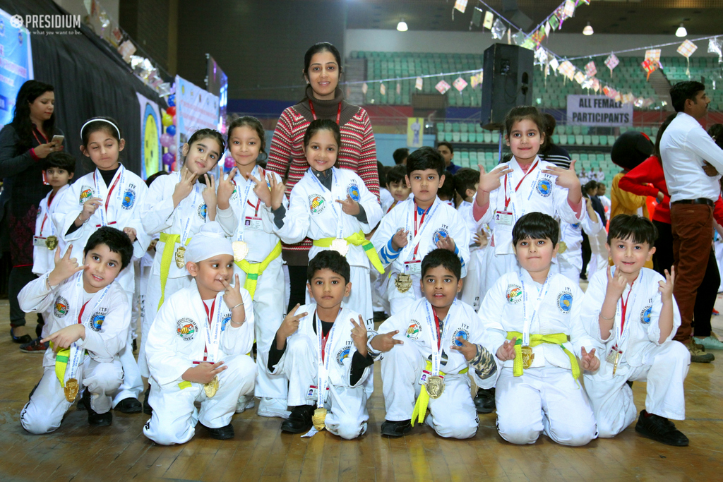 Presidium Punjabi Bagh, PRESIDIUM BAGS A TROPHY AT SUBJUNIOR TAEKWONDO CHAMPIONSHIP