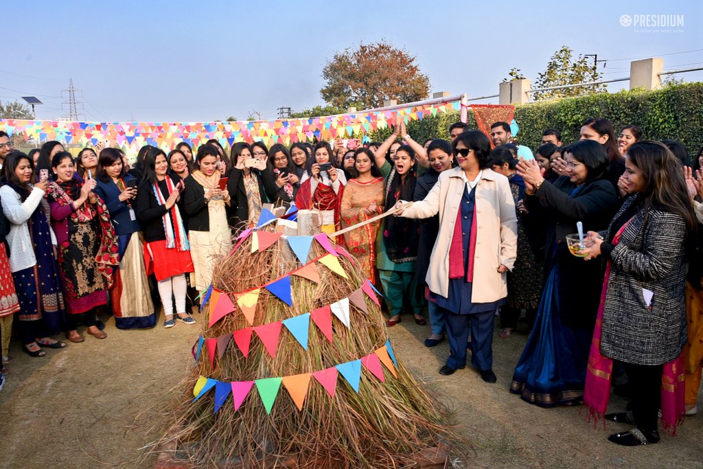 Presidium Rajnagar, A JOYFUL LOHRI CELEBRATION WITH OUR DEAR SUDHA MA’AM