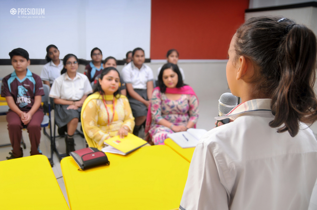 Presidium Rajnagar, PRESIDIANS IMPROVE DICTION THROUGH A DECLAMATION COMPETITION