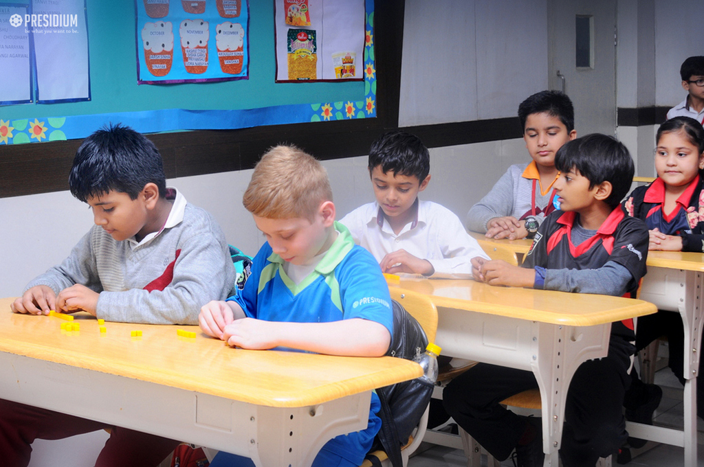 Presidium Rajnagar, PRESIDIANS USE DIENES BLOCK TO DEVELOP CRITICAL MATHS THINKING