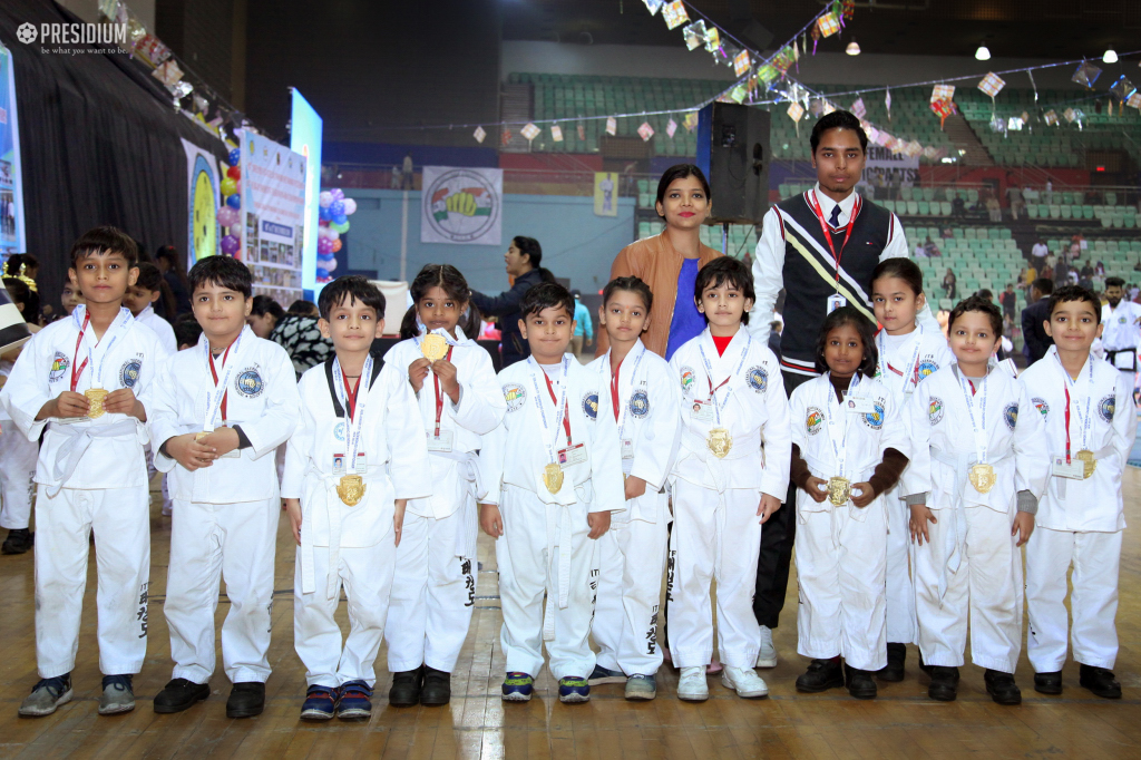 Presidium Rajnagar, PRESIDIANS EMERGE VICTORIOUS AT THE ITF TAEKWONDO CHAMPIONSHIP