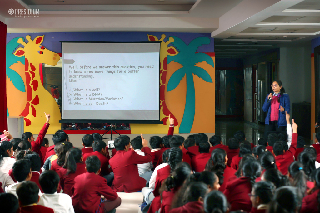 Presidium Rajnagar, PRESIDIUM RAISE AWARENESS AMONGST STUDENTS ON WORLD CANCER DAY