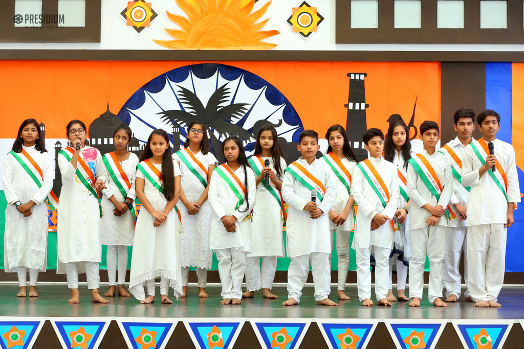 Presidium Indirapuram, STUDENTS CELEBRATE THE UNITY OF INDIA WITH MRS.SUDHA GUPTA