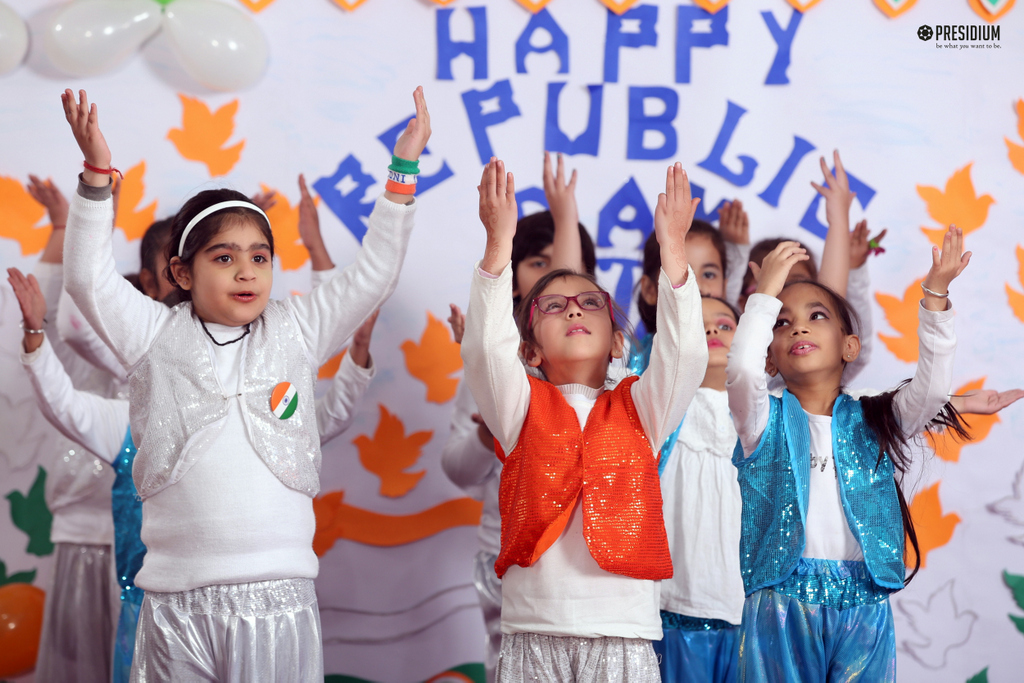 Presidium Indirapuram, STUDENTS CELEBRATE THE UNITY OF INDIA WITH MRS.SUDHA GUPTA