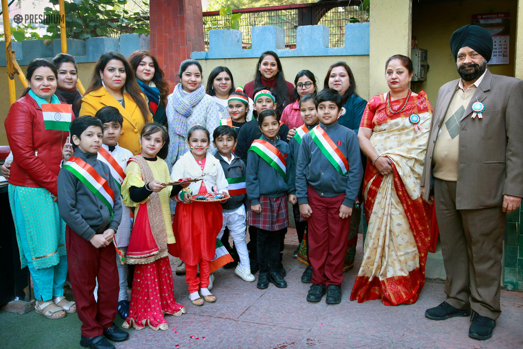 Presidium Vivek Vihar, PRESIDIANS CELEBRATE REPUBLIC DAY WITH DEAR  SUDHA MA'AM