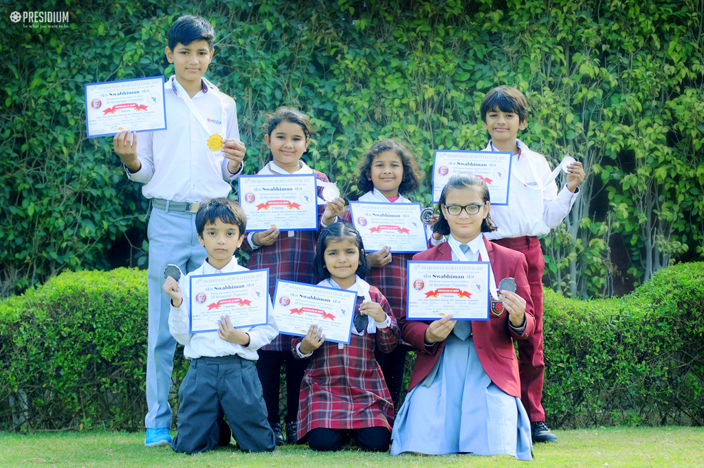 Presidium Rajnagar, SKATING COMPETITION: OUR SPORTS STARS BAG 7 GOLD, SILVER & BRONZE