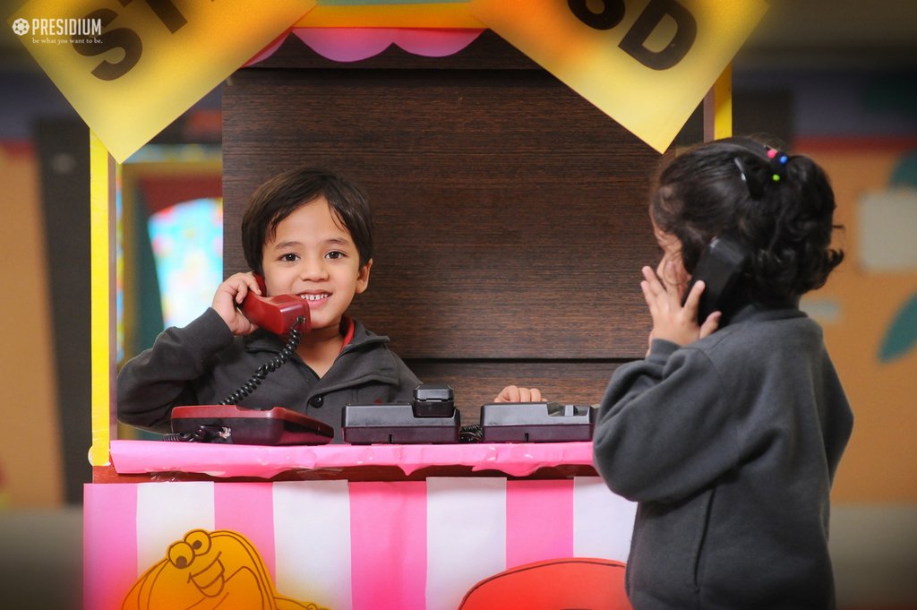 Presidium Rajnagar, TELEPHONE BOOTH ACTIVITY:PRESIDIANS LEARN CONVERSATION ETIQUETTES