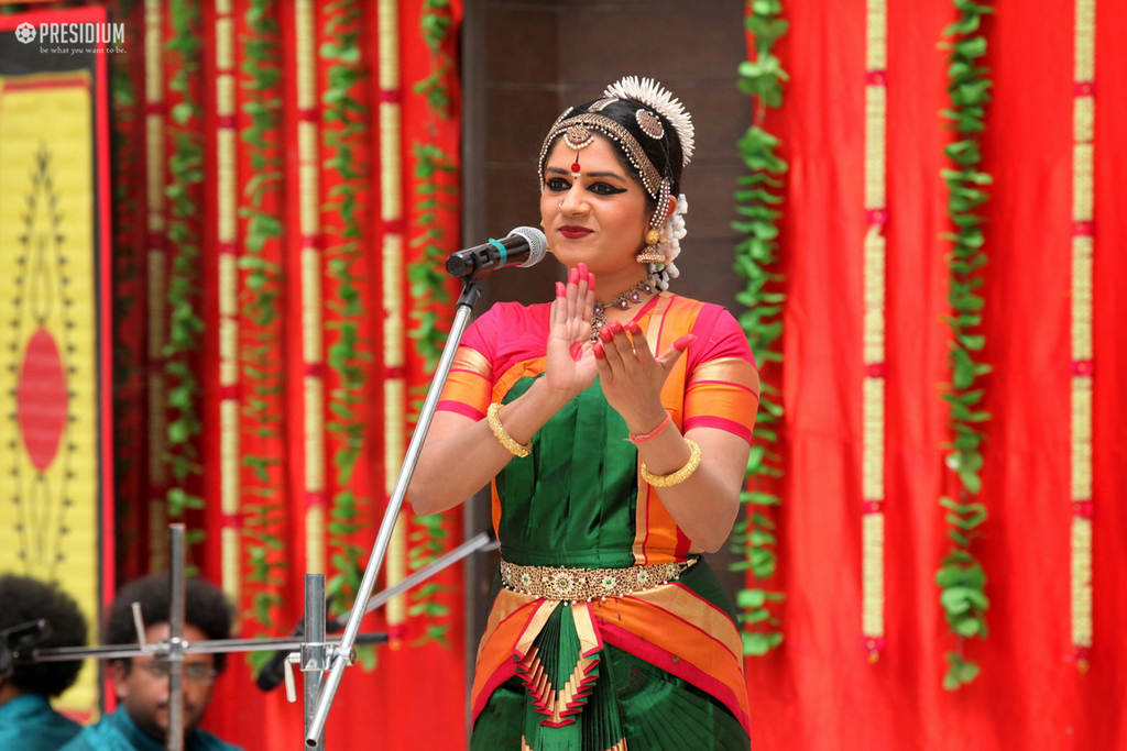 Presidium Indirapuram, BHARATNATYAM EXPONENT SMT. CHANDERSHEKHAR GRACES WORLD DANCE DAY