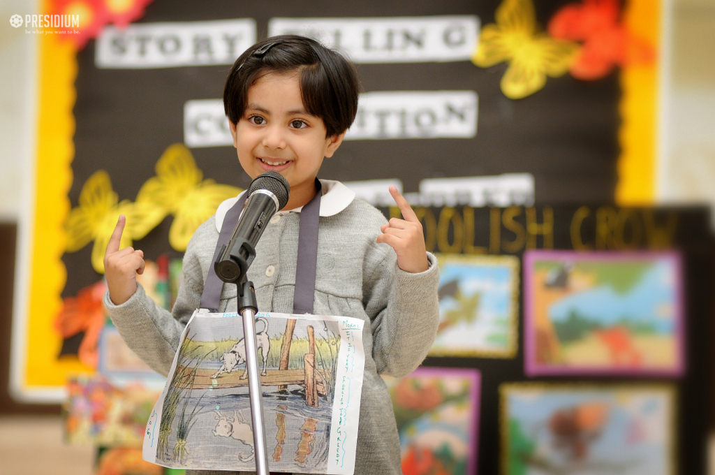 Presidium Indirapuram, LITTLE PRESIDIANS SHOWCASE THEIR CREATIVITY WITH STORYTELLING