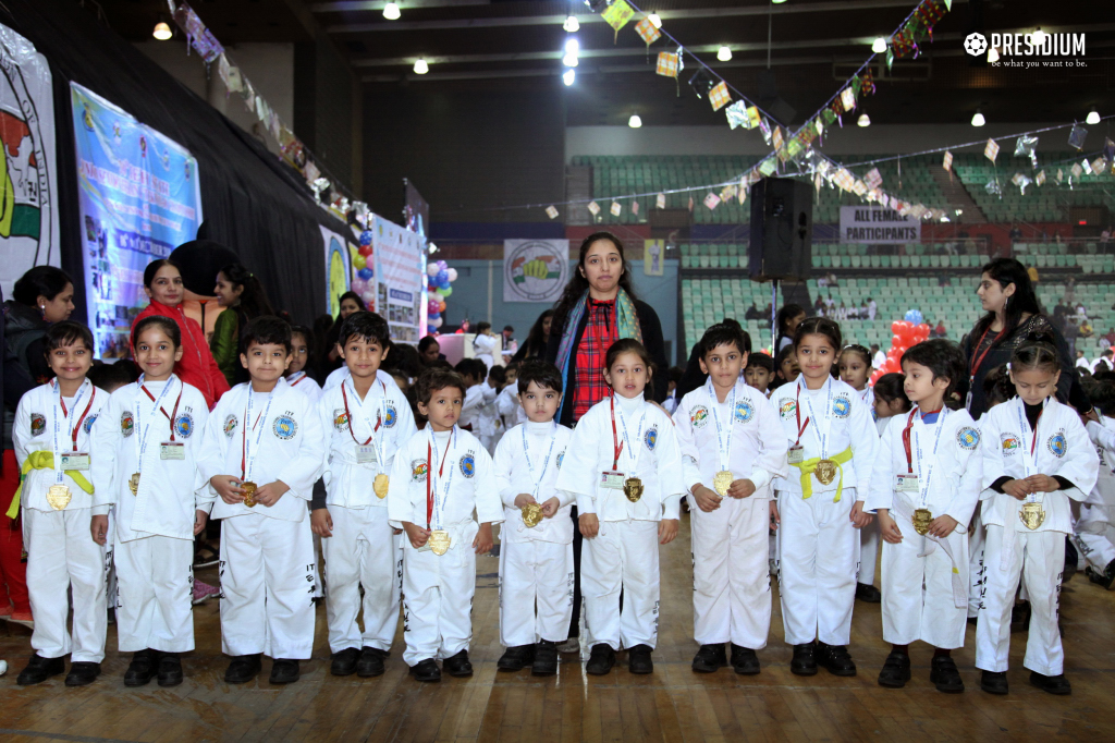 Presidium Dwarka-6, YOUNG SPORTSMEN CAPTIVATE ALL AT SUBJUNIOR TAEKWONDO CHAMPIONSHIP