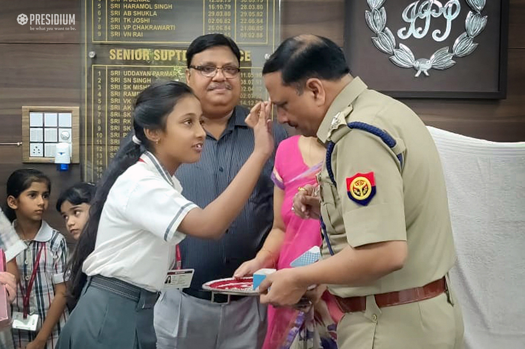 Presidium Rajnagar, PRESIDIANS VISIT ESTEEMED OFFICIALS AND SCHOOL TRUSTEE ON RAKSHABANDHAN