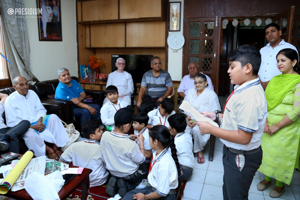 Presidium Vivek Vihar, A VISIT TO OLD AGE HOME LEAVE DEEP IMPRESSIONS ON PRESIDIANS