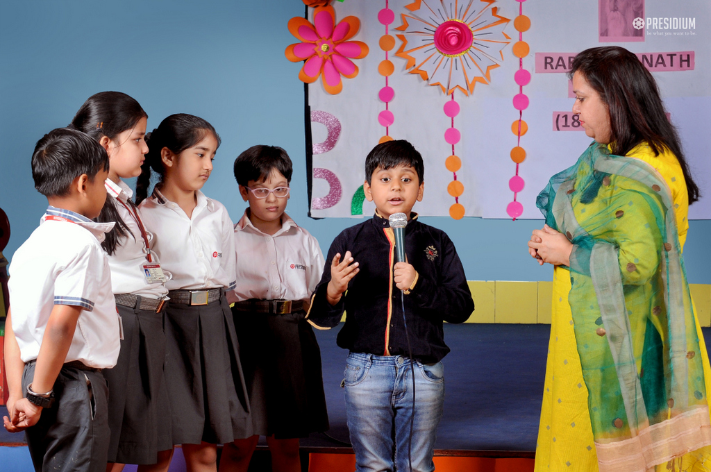 Presidium Vivek Vihar, PAYING TRIBUTE TO THE LITERARY GENIUS ON RABINDRANATH TAGORE DAY