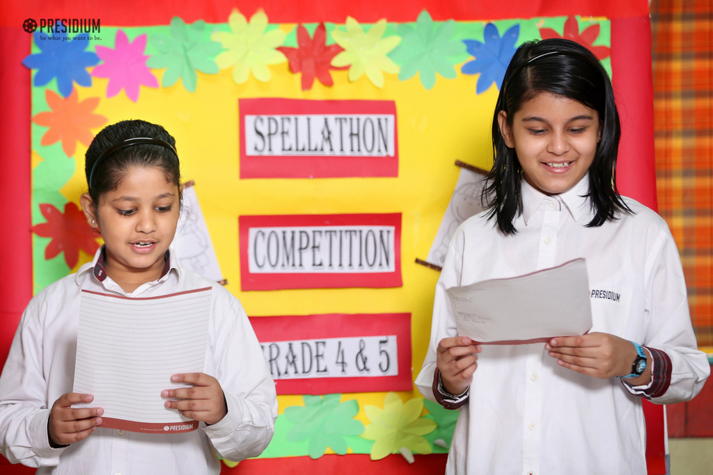 Presidium Vivek Vihar, SPELLATHON COMPETITION IMPROVES PRESIDIANS’ VOCABULARY