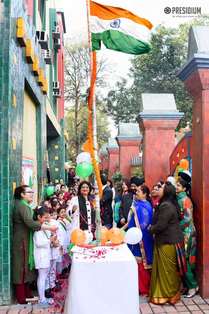 Presidium Vivek Vihar, SUDHA MA'AM JOINS LEADERS OF TOMORROW ON REPUBLIC DAY CELEBRATION