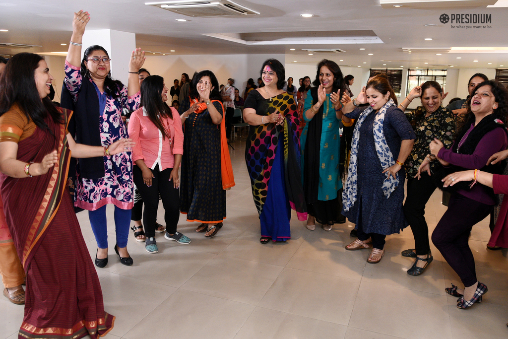 Presidium Gurgaon-57, A COLOURFUL HOLI CELEBRATION WITH MRS. SUDHA GUPTA