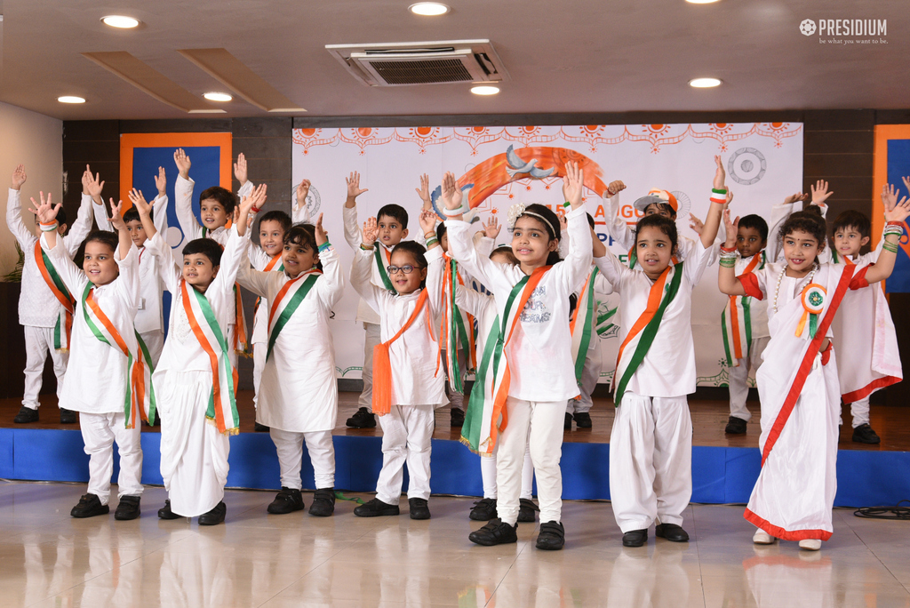 Presidium Gurgaon-57, MRS.SUDHA GUPTA CELEBRATES INDEPENDENCE DAY WITH PRESIDIANS