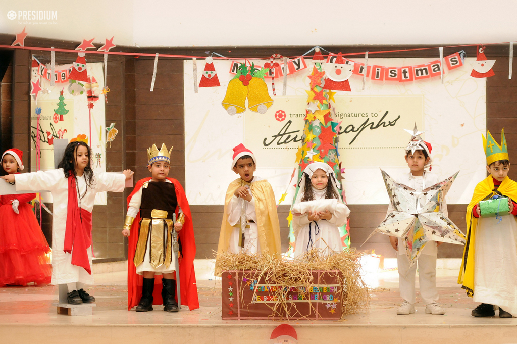 Presidium Indirapuram, ASSEMBLY ON CHRISTMAS TEACHES LITTLE PRESIDIANS TO CARE & SHARE