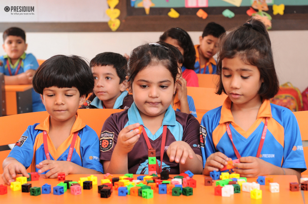 Presidium Rajnagar, LEARNING CONCEPT OF SUBTRACTION WITH JODO BLOCKS