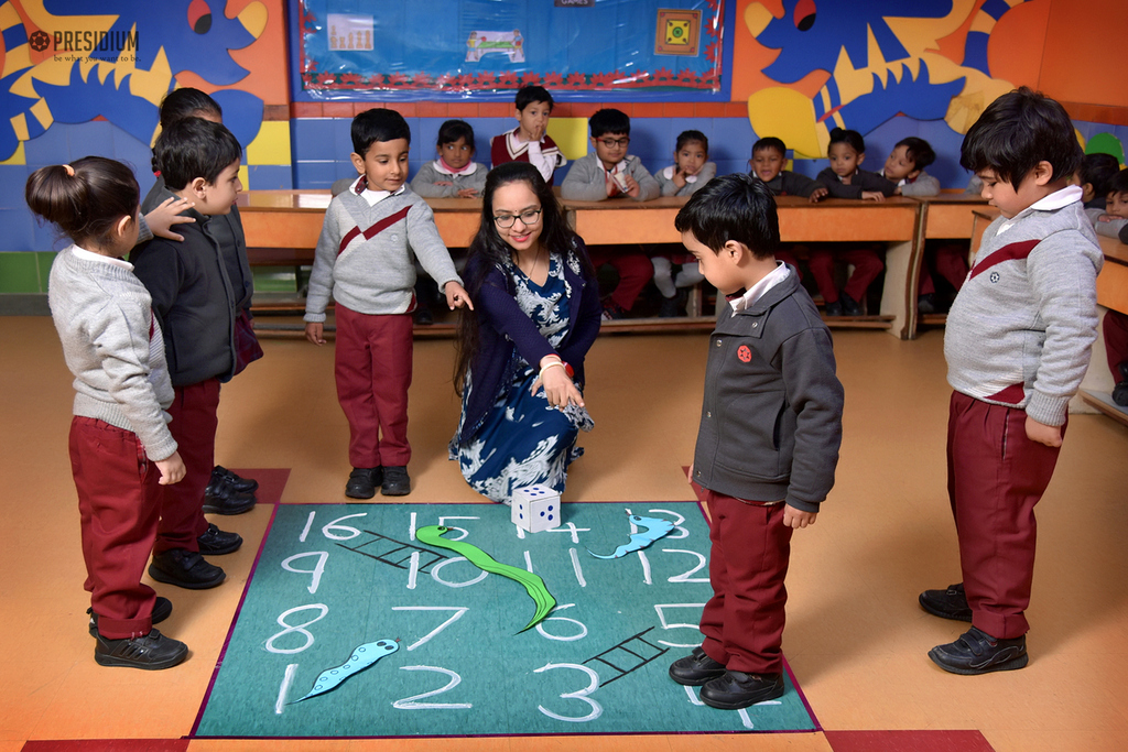 Presidium Dwarka-6, PRESIDIANS LEARN ABOUT THE NUMBER LINE WITH A FUN-FILLED ACTIVITY