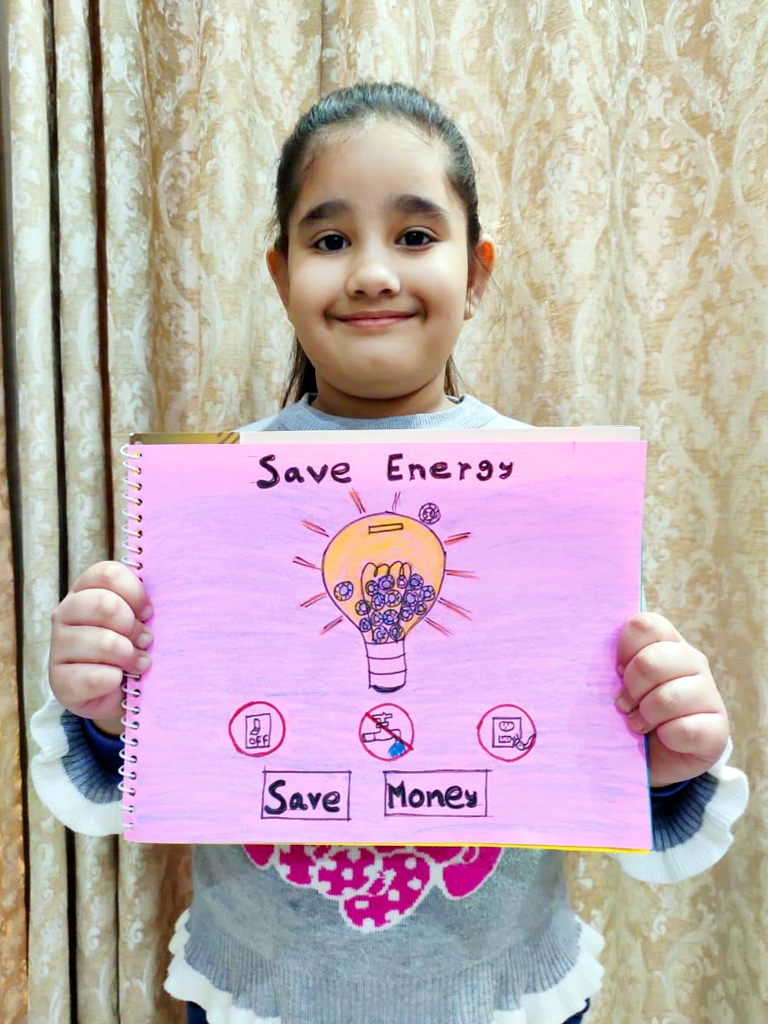 Presidium Indirapuram, STUDENTS MARK NATIONAL ENERGY CONSERVATION DAY WITH POSTER MAKING