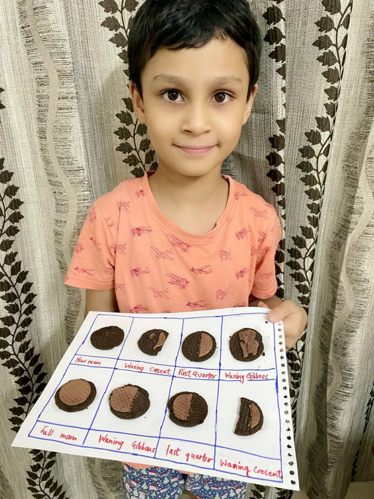 Presidium Dwarka-6, STUDENTS LEARN THE CAUSE OF DIFFERENT PHASES OF MOON Presidium Dwarka-6, STUDENTS LEARN THE CAUSE OF DIFFERENT PHASES OF MOON