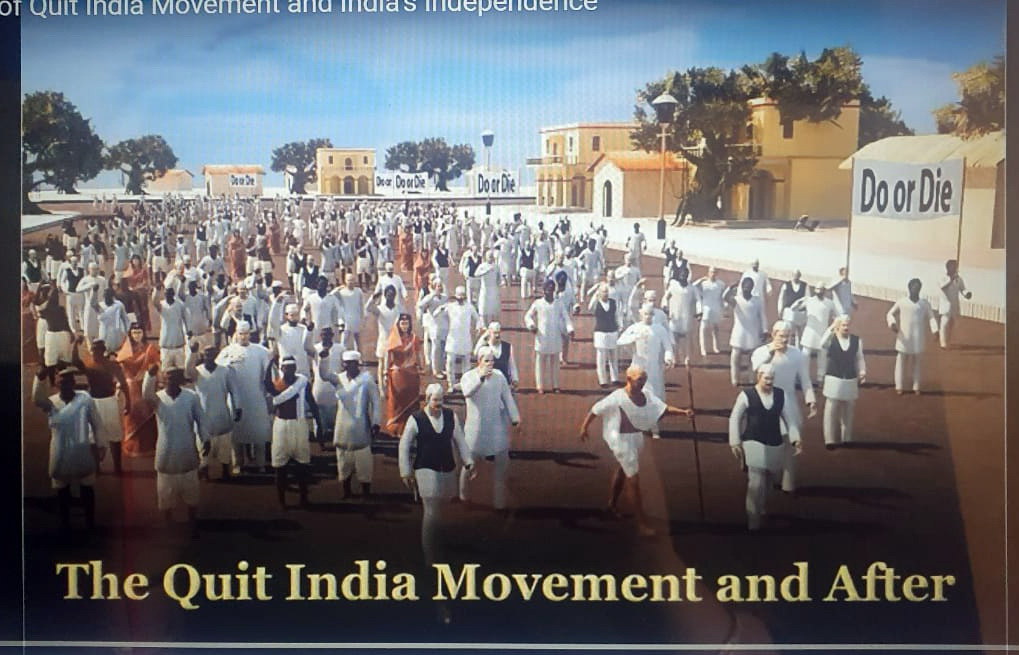 Presidium Rajnagar, QUIT INDIA MOVEMENT DAY: STUDENTS PAY HOMAGE TO OUR FIGHTERS