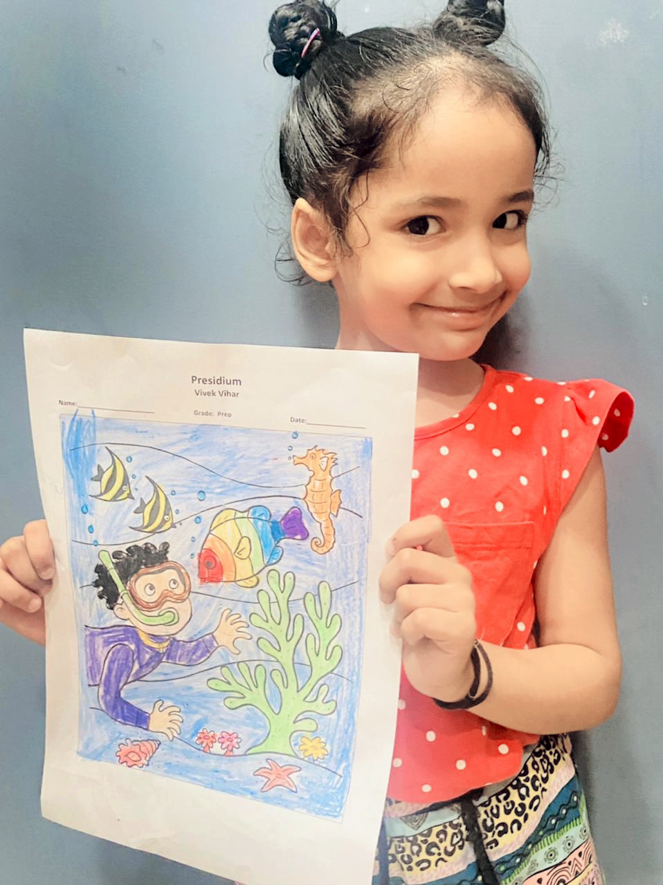 Presidium Vivek Vihar, STUDENTS UNLEASH THEIR TALENT AT DRAWING & COLORING COMPETITION