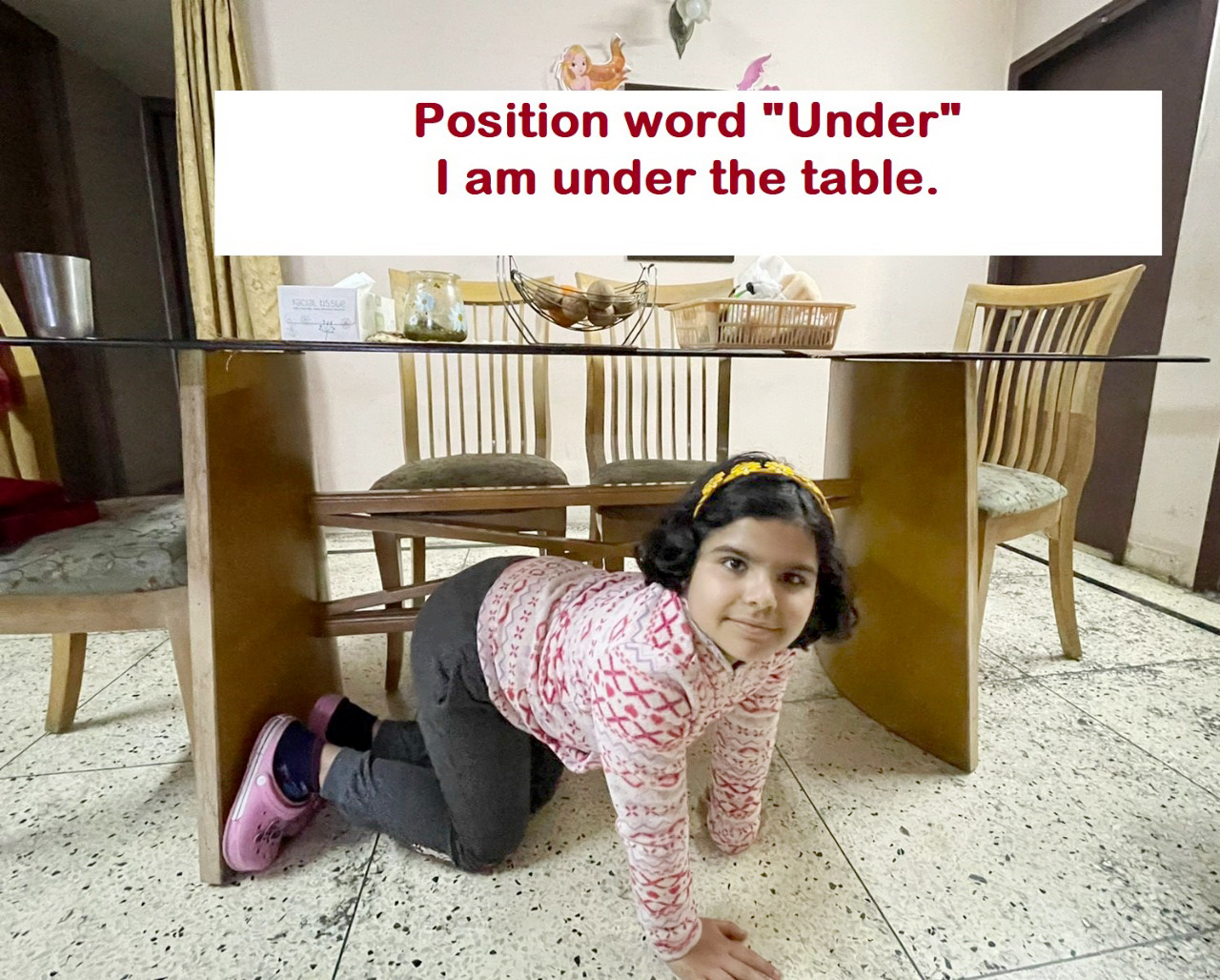 Presidium Dwarka-6, STUDENTS ENHANCE THEIR UNDERSTANDING OF POSITION WORDS 