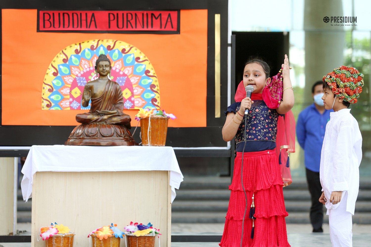 Presidium Gurgaon-57, BUDDHA PURNIMA: STUDENTS SPREAD MESSAGE OF UNIVERSAL BROTHERHOOD