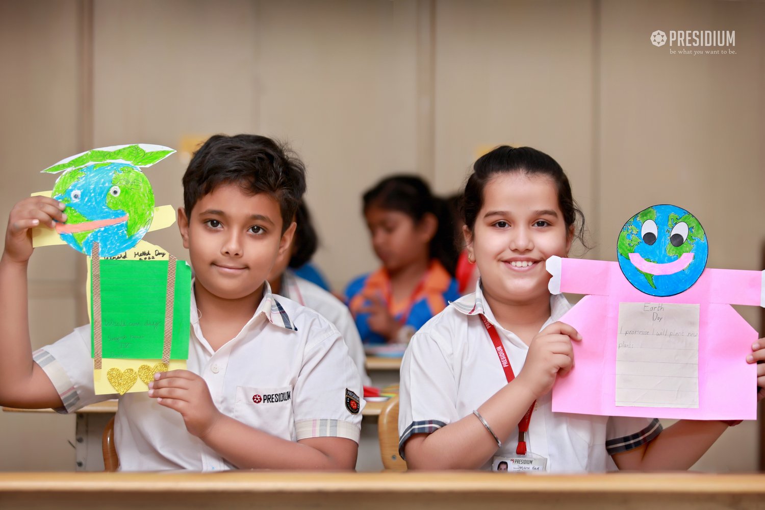 Presidium Indirapuram, PRESIDIANS CELEBRATE EARTH DAY WITH A PLEDGE TO SAVE ENVIRONMENT! 