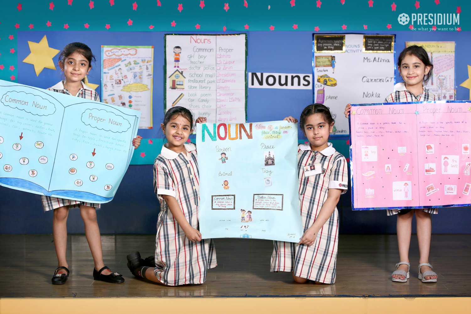 Presidium Punjabi Bagh, STUDENTS RECAPITULATE THE TOPIC OF NOUN & ITS TYPES