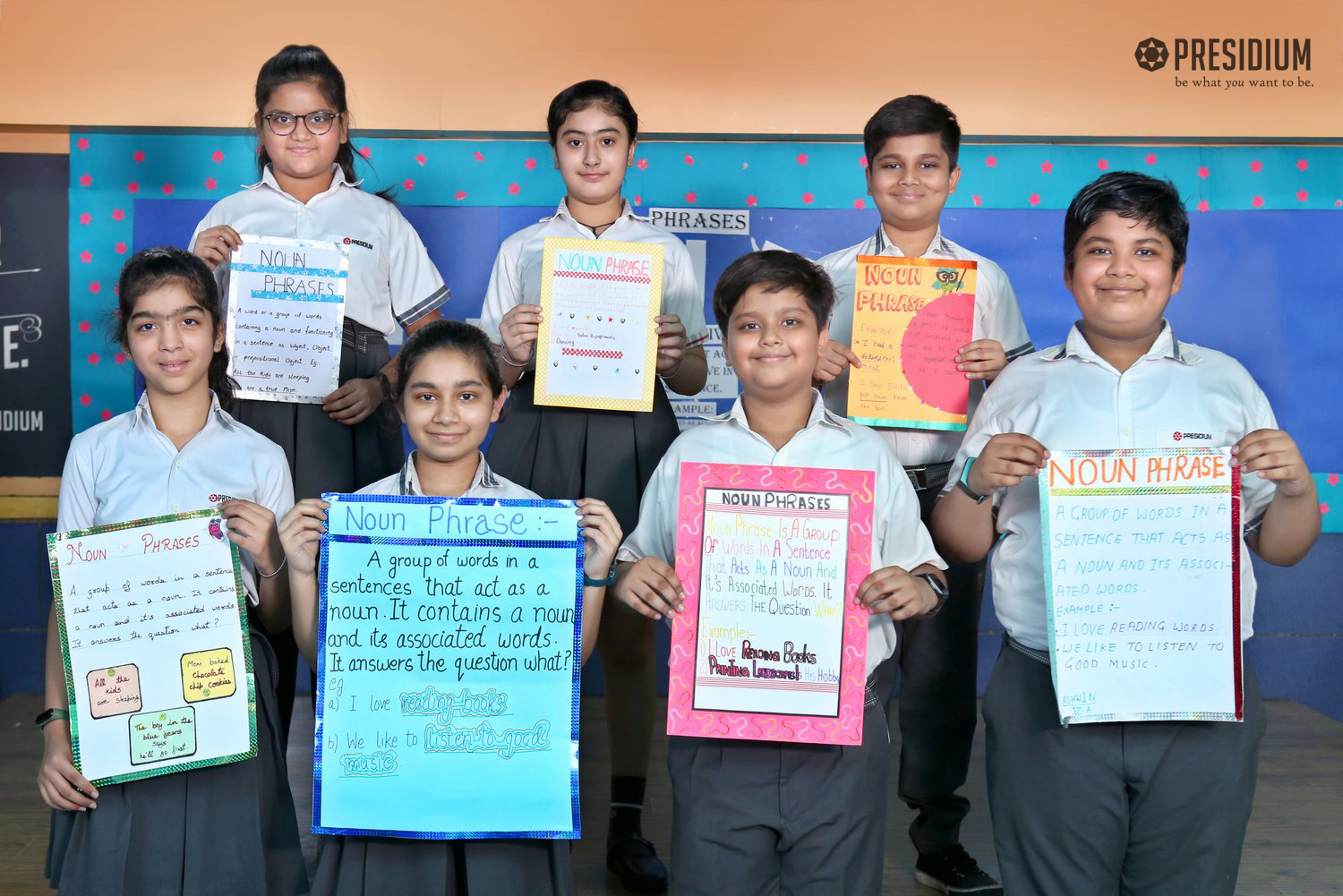 Presidium Punjabi Bagh, STUDENTS LEARN THE DIFFERENCE B/W A SENTENCE & PHRASE