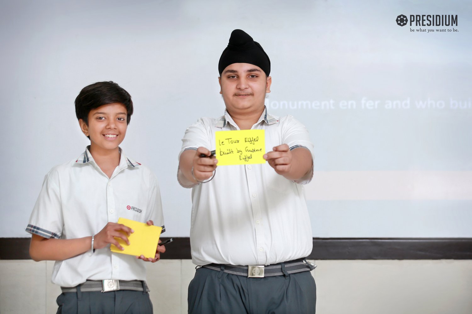 Presidium Rajnagar, STUDENTS EXPAND THEIR FRENCH VOCABULARY!