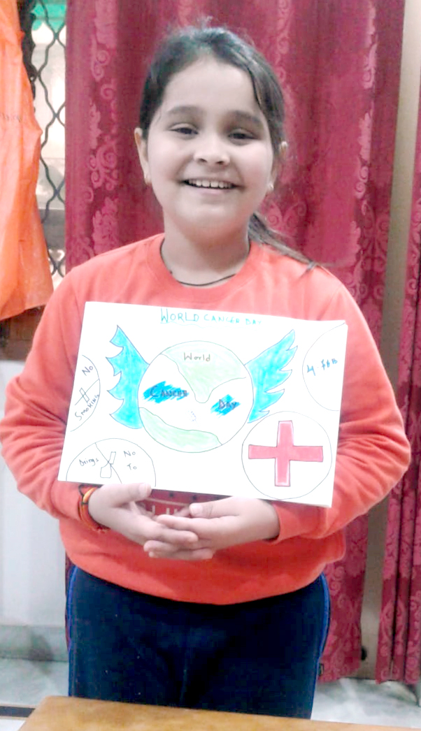 Presidium Vivek Vihar, STUDENTS OBSERVE WORLD CANCER DAY WITH A HANDFUL OF ACTIVITIES Presidium Vivek Vihar, STUDENTS OBSERVE WORLD CANCER DAY WITH A HANDFUL OF ACTIVITIES