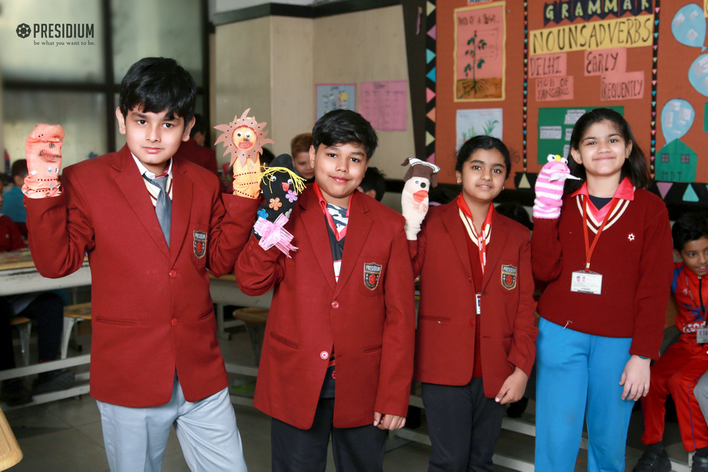 Presidium Indirapuram, OUR BUDDING ARTISTS MAKE THE MOST OF PUPPET MAKING COMPETITION